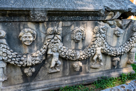 The Aphrodite of Aphrodisias (Aphrodisias) combined aspects of a local Anatolian, archaic fertility goddess with those of the Hellenic Aphrodite, goddess of love and beauty. Geyre,の写真素材