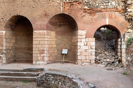 .The Temple Of Artemis At Sardis. Salihli, Manisa - TURKEY.The Temple the fourth largest Ionic temple in the world, is situated dramatically on the western slopes. Sardis Synagogueの写真素材