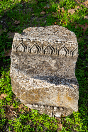 The remains of the ancient city of Limyra, are situated on the Kumluca-Finike road 11 km after Kumluca, in village, and on the mountain hillsides to the Finike plain, Antの写真素材