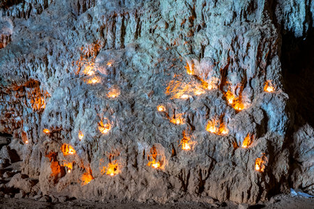 The cave is situated in Killik location of Ahirtas village at Dosemealti district of Antalya Province.The cave is 633 m long and has two large chambers on the main gallery, whichの写真素材