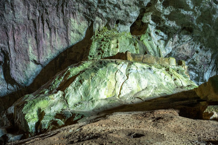 The cave is situated in Killik location of Ahirtas village at Dosemealti district of Antalya Province.The cave is 633 m long and has two large chambers on the main gallery, whichの写真素材