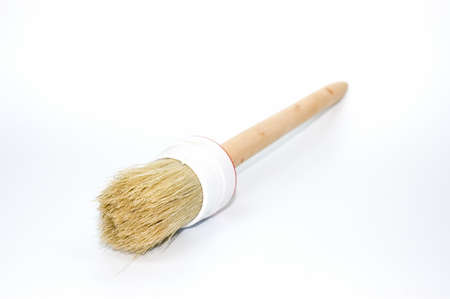 paint brush isolated on white backgroundの写真素材