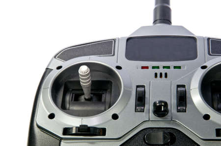 remote control detail, isolated on whiteの写真素材