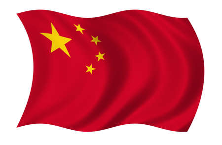 China Flagの写真素材