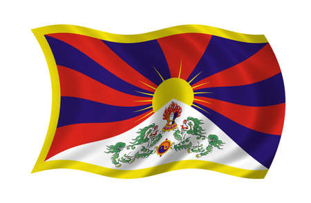 Tibet Flagの写真素材