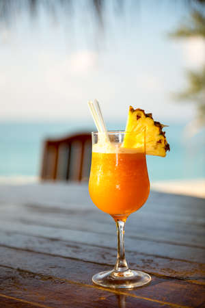 Cocktail at the beachの写真素材