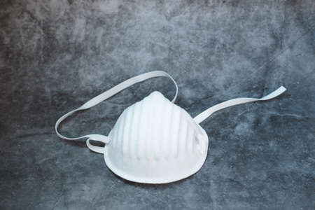A face dust masks, disposable FFP3 respiratorsの写真素材