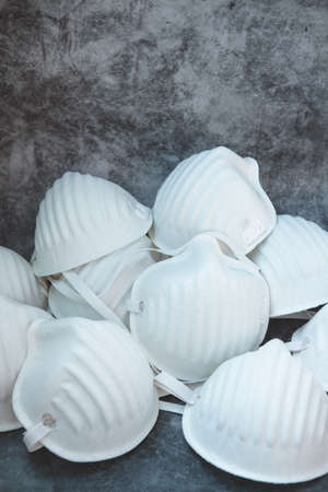 A face dust masks, disposable FFP3 respirators