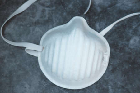 A face dust masks, disposable FFP3 respiratorsの写真素材