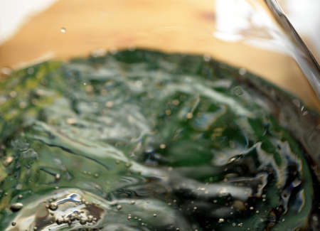 Water, water splash isolated on white backgroundの写真素材