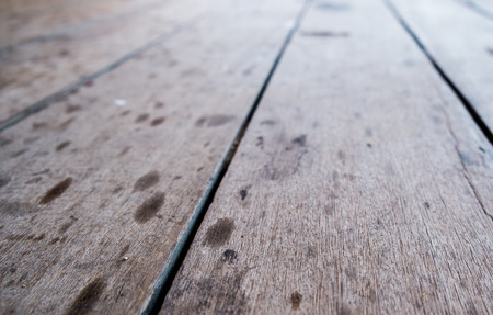 Dirty old wood floorの写真素材