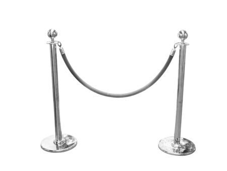 Stand fence rope barrierの写真素材