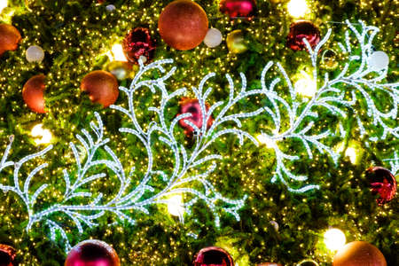 bokeh light abstract holiday background, christmas, new year