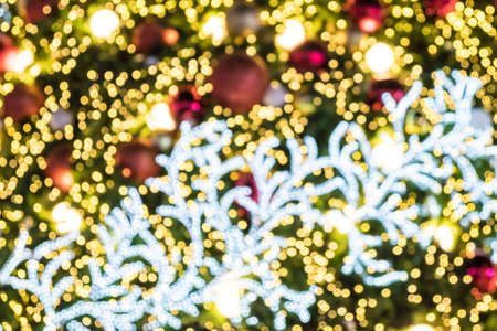 bokeh light abstract holiday background, christmas, new yearの写真素材