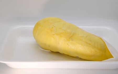 Durian, King of Fruits on white background.の写真素材