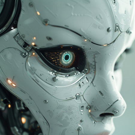 Close-up of Advanced Robotic Eye Technologyの素材
