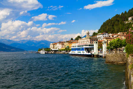 Bellagio, Italy - 13 August 2013: Lake of Como in Bellagio in summer time, Italyのeditorial素材