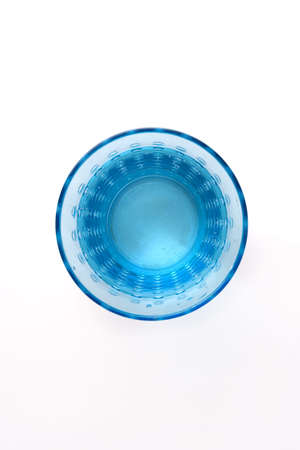 glass of mineral water on white backgroundの写真素材