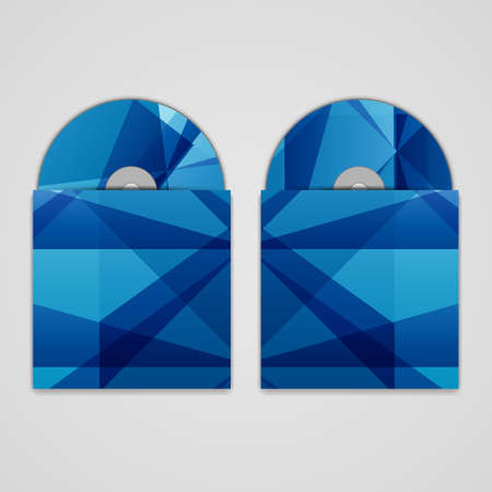 Vector cd cover  set for your design, abstract Illustration のイラスト素材