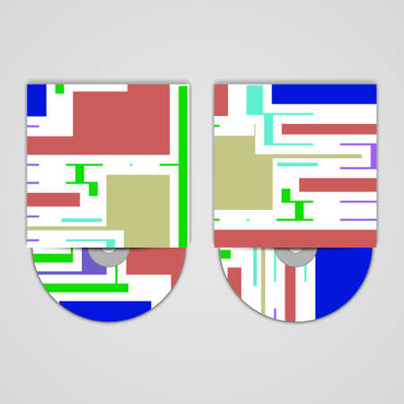 Vector cd cover  set for your designのイラスト素材