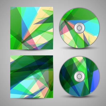 Vector cd cover  set for your designのイラスト素材