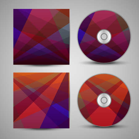 Vector cd cover  set for your designのイラスト素材