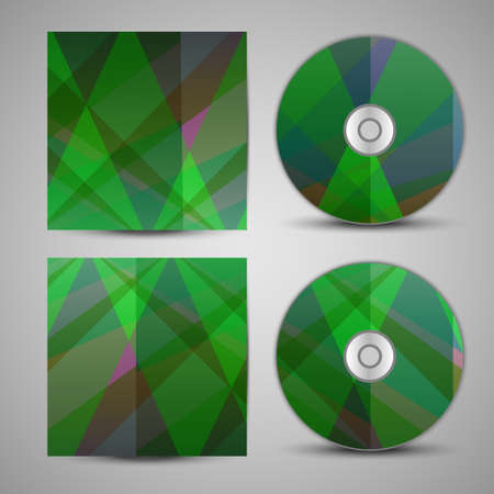 Vector cd cover  set for your designのイラスト素材