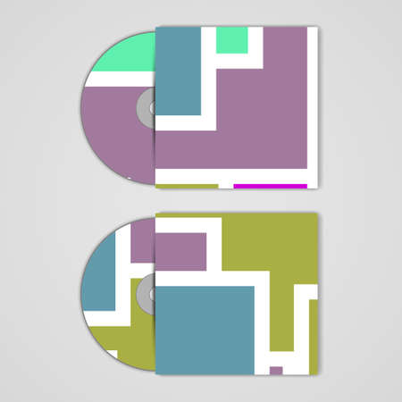 Vector cd cover  set for your designのイラスト素材