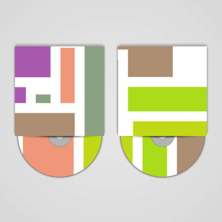 Vector cd cover  set for your designのイラスト素材