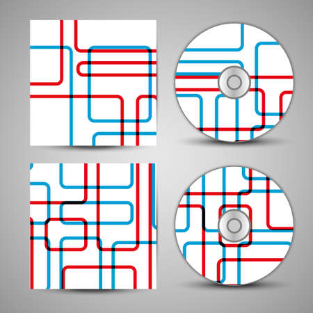 Vector cd cover  set for your designのイラスト素材