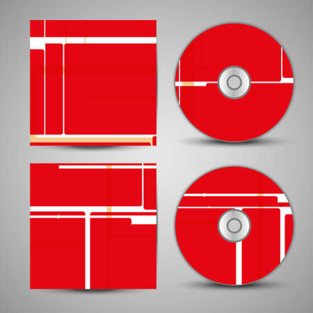 Vector cd cover  set for your designのイラスト素材
