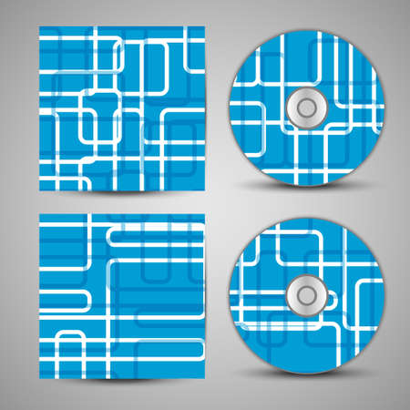 Vector cd cover  set for your designのイラスト素材