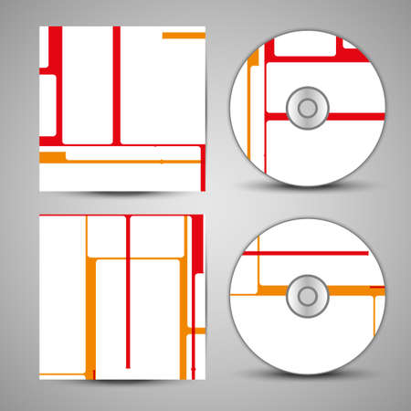 Vector cd cover  set for your designのイラスト素材