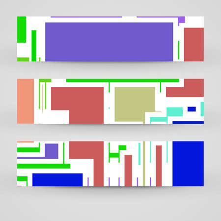 Vector banner set for your designのイラスト素材