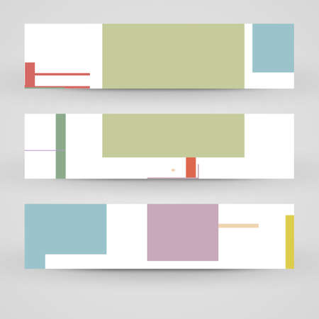 Vector banner set for your designのイラスト素材