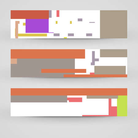 Vector banner set for your designのイラスト素材