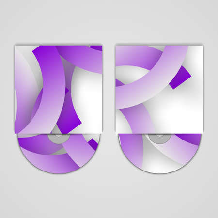 Vector cd cover  set for your designのイラスト素材