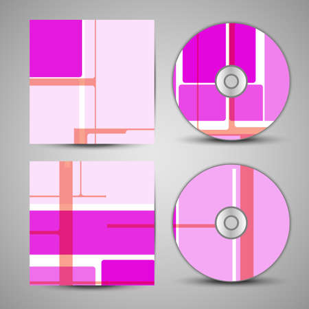 Vector cd cover  set for your designのイラスト素材