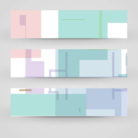 Vector banner set for your designのイラスト素材