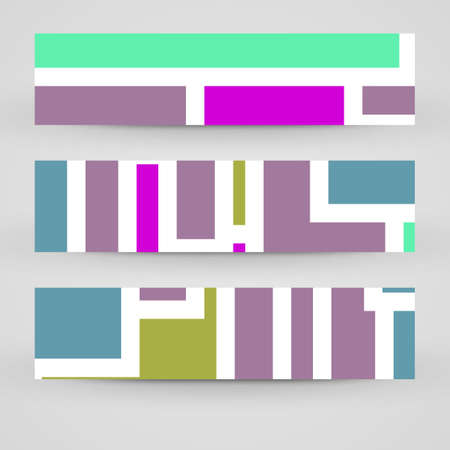 Vector banner set for your designのイラスト素材