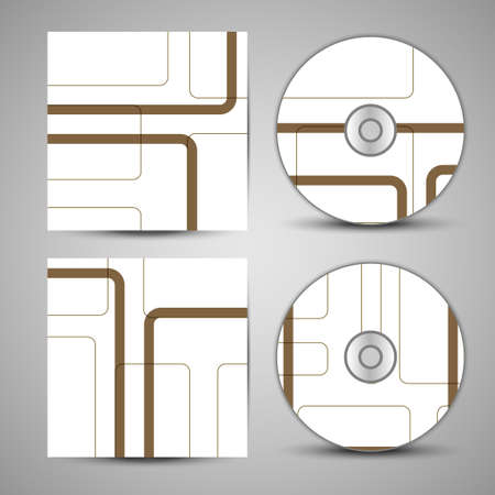 Vector cd cover  set for your designのイラスト素材