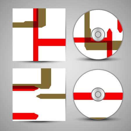 Vector cd cover  set for your designのイラスト素材