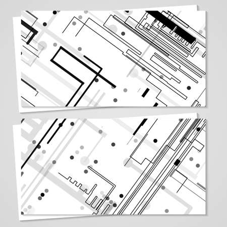 business-card circuit board Illustration.のイラスト素材