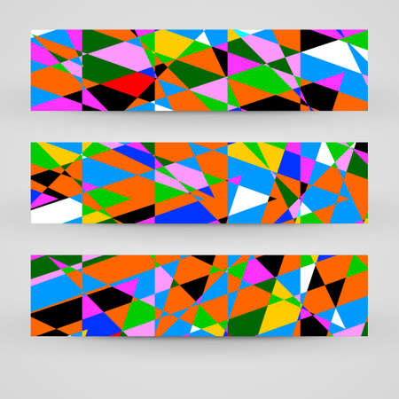 banner set abstract Illustration.のイラスト素材