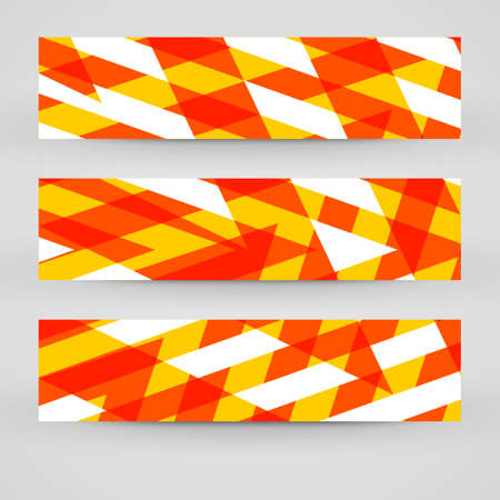 banner set abstract Illustration.のイラスト素材