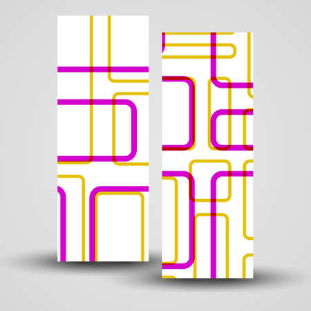 banner set abstract Illustration.のイラスト素材