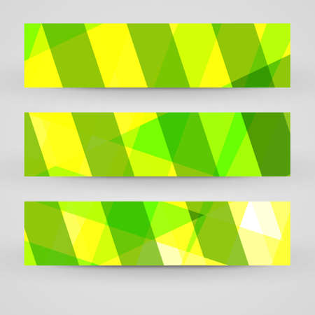 banner set abstract Illustration.のイラスト素材