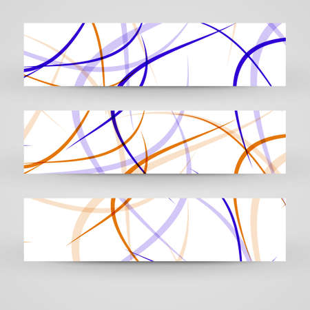 banner set abstract Illustration.の写真素材