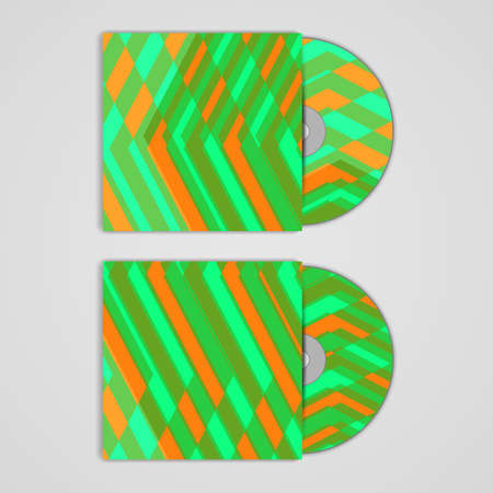 cd cover  set for your design, abstract Illustration.のイラスト素材