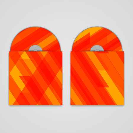 cd cover  set for your design, abstract Illustration.のイラスト素材